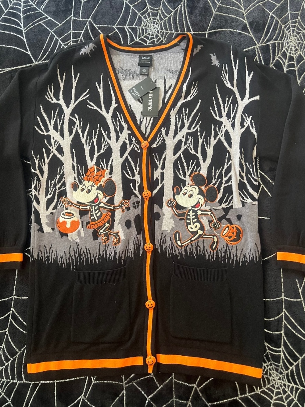 NWT Her Universe Disney Halloween Trick or Treat Cardigan